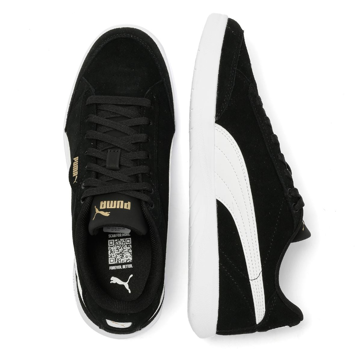 Puma Vikky Star SD Suede Women's Black Sneakers