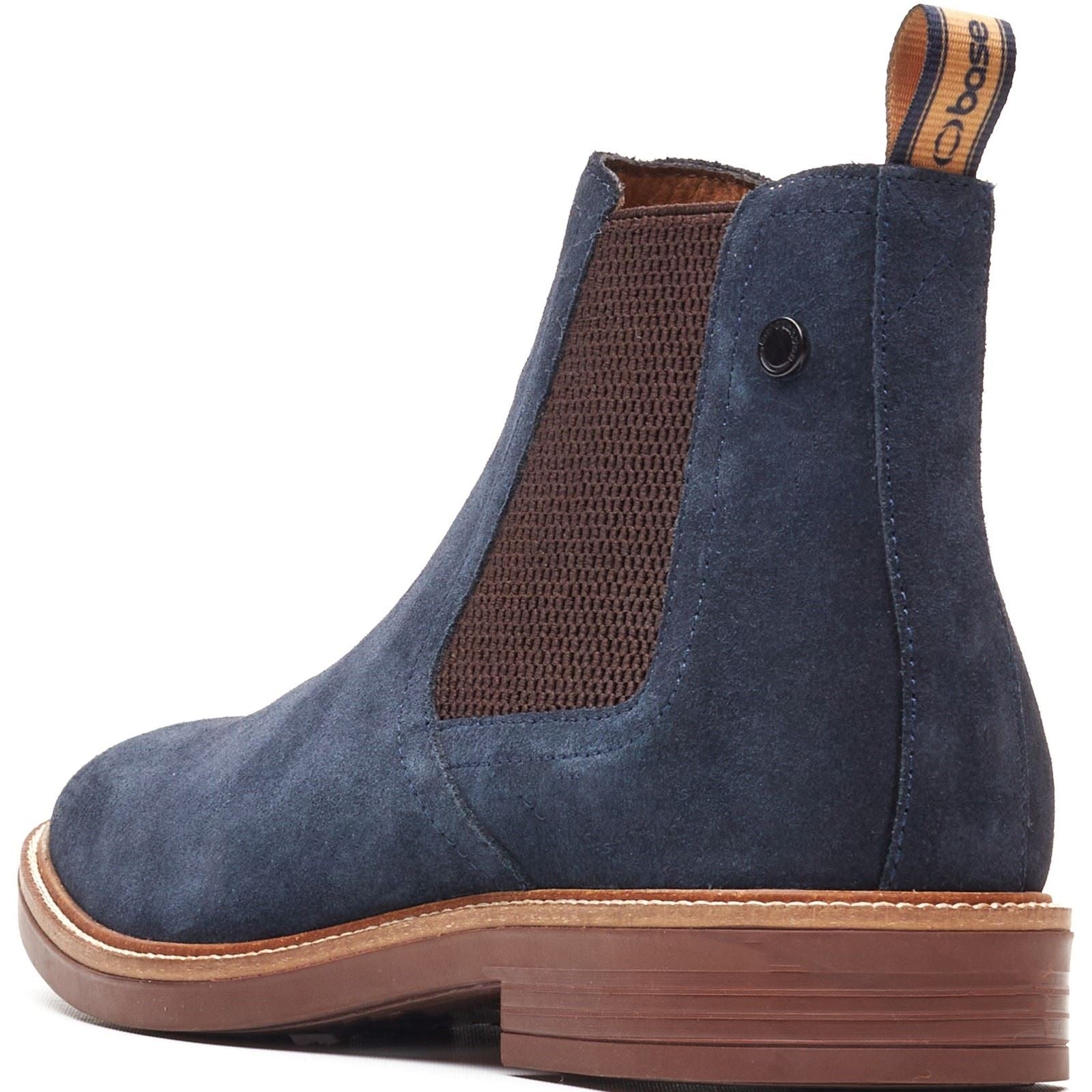Base London Sussex Chelsea Leather Men's Navy Boots