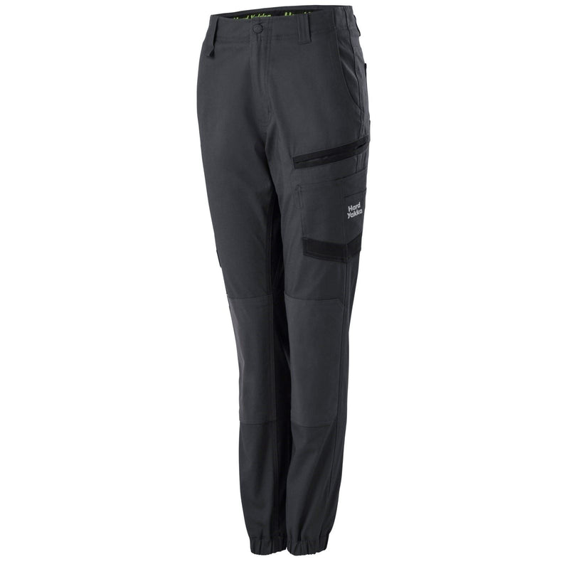 Hard Yakka Raptor Cuffed Cotton Women's Black Outdoor Trousers