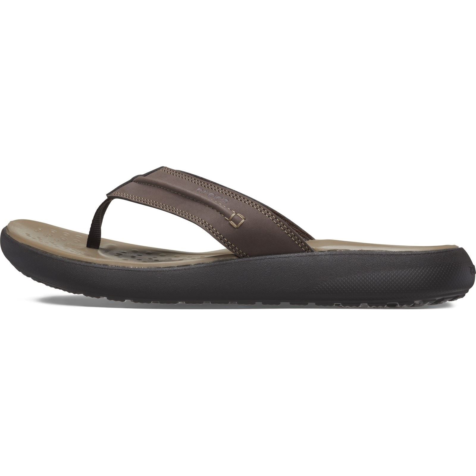 Crocs Yukon Vista II Synthetic Men's Espresso Flip Flops