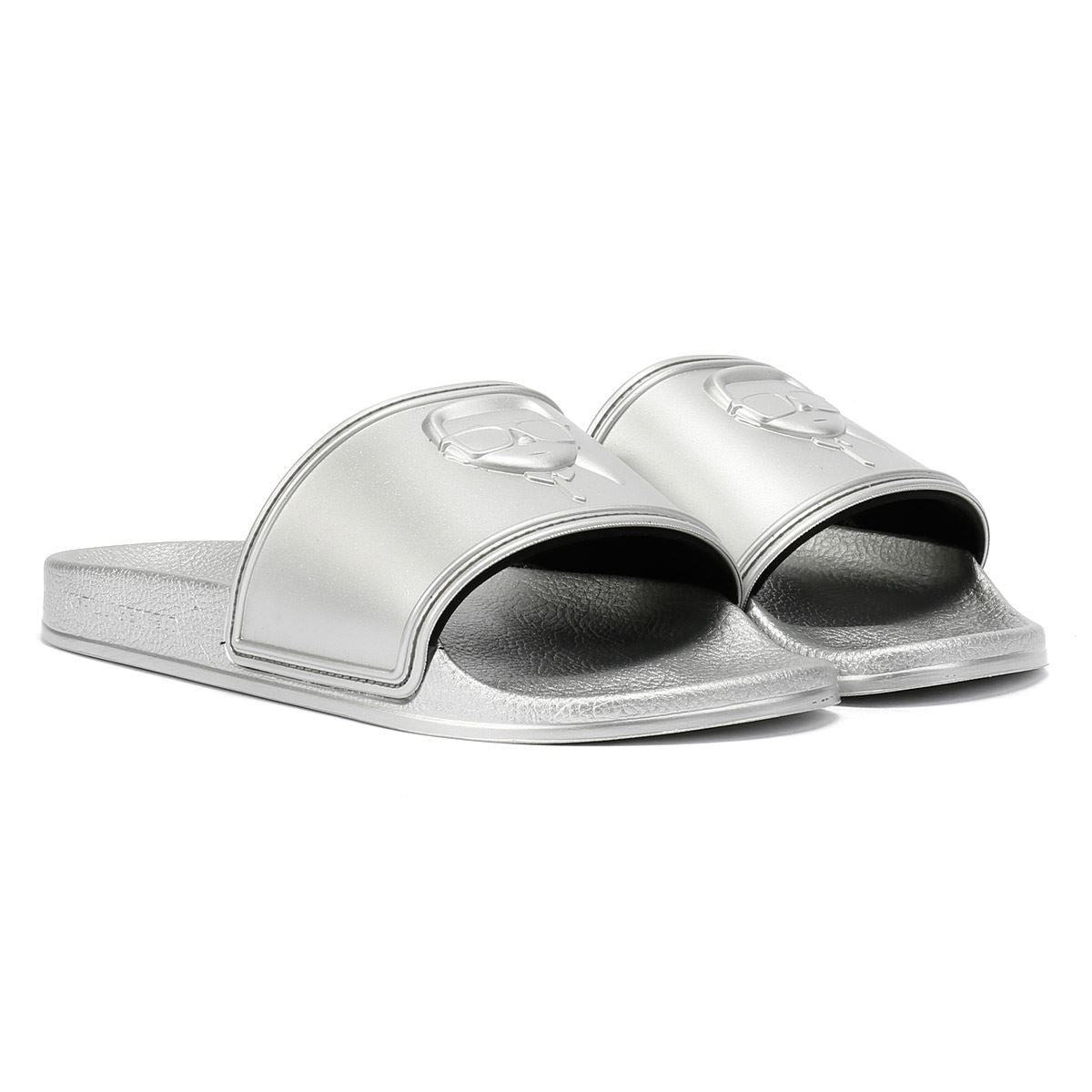Karl Lagerfeld Kondo 2.0 Karl NFT Women's Silver Slides