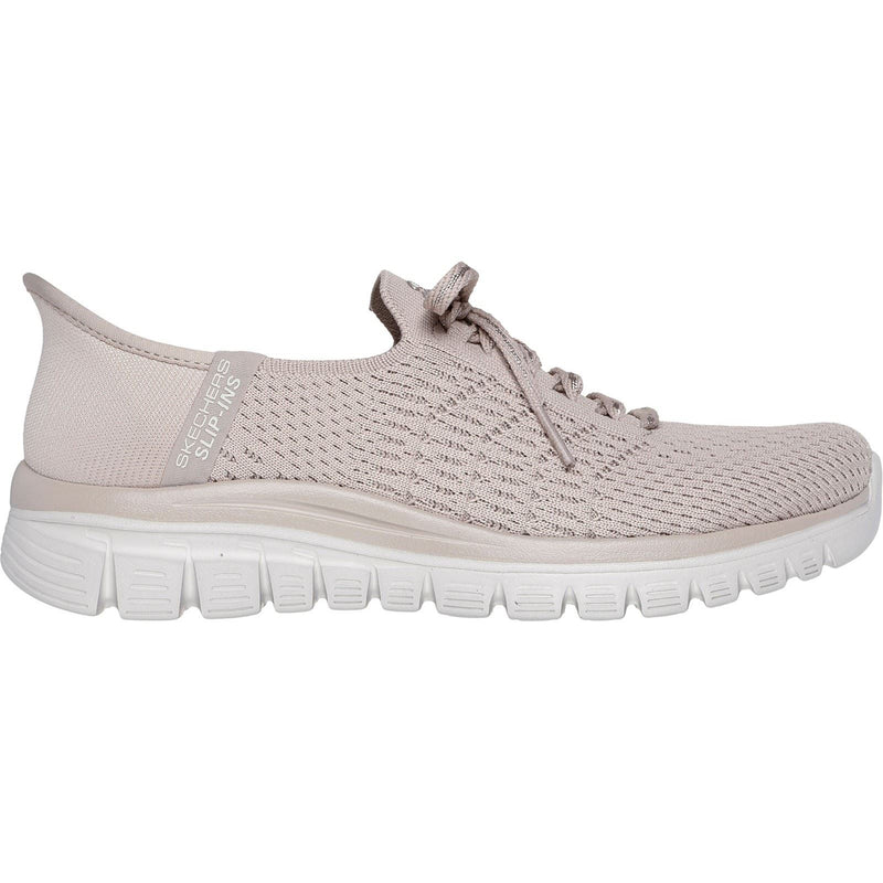 Skechers Graceful First Blush Textile Women's Taupe Sneakers