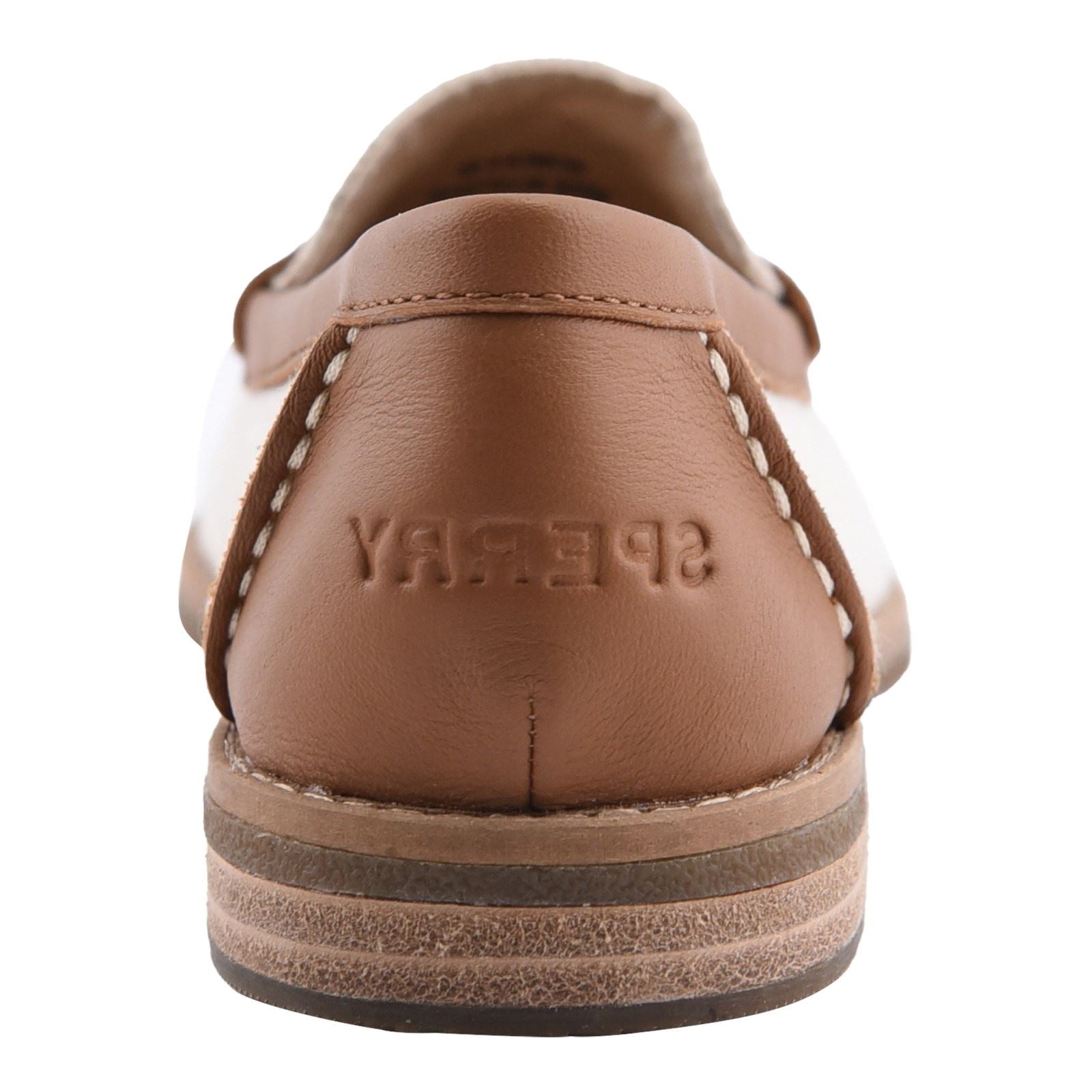 Sperry Port Driving Textile Women's White/Tan Standard Loafers