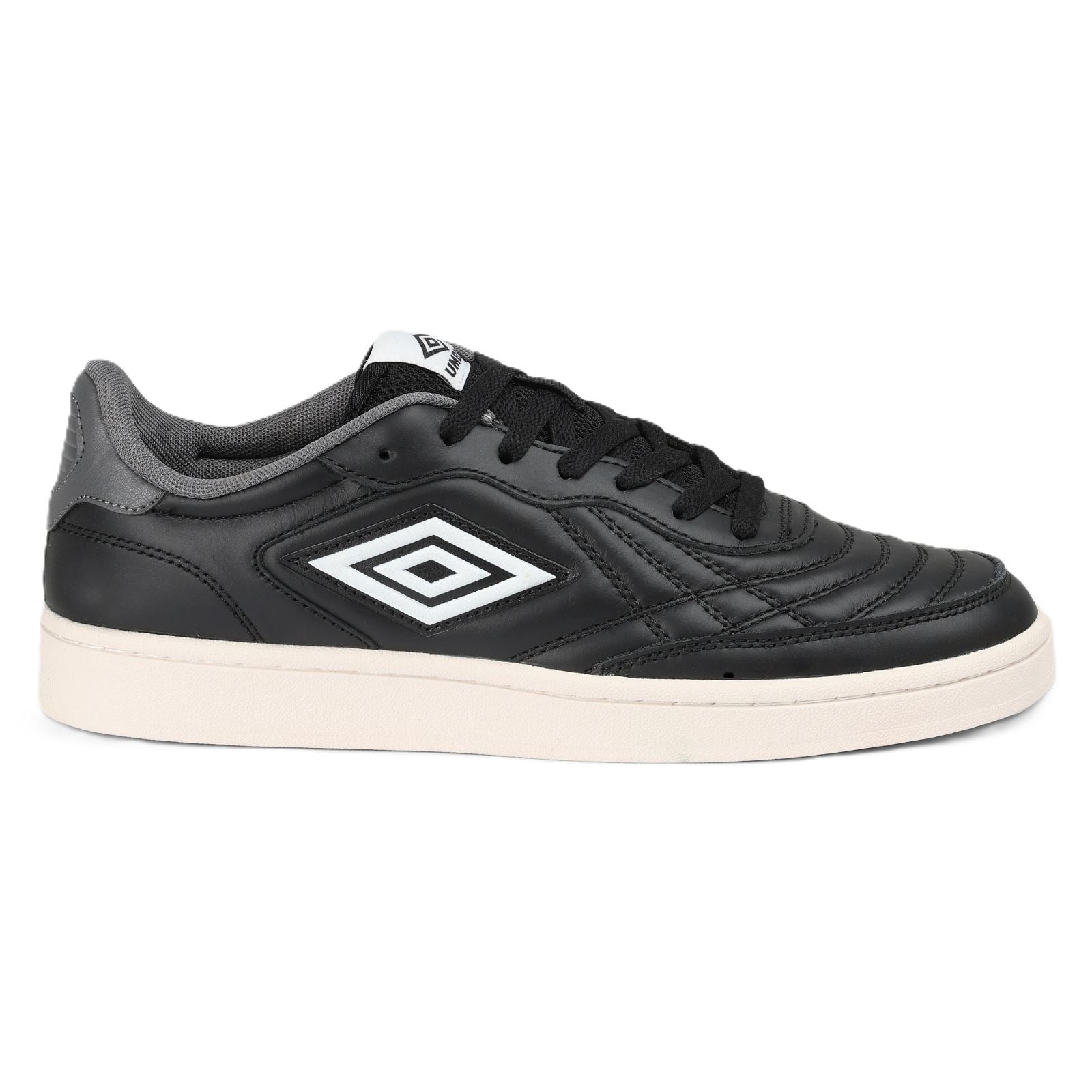 Umbro Clayton Leather Black/Castlerock/White Sneakers