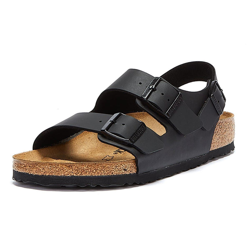 Birkenstock Milano Birko Flor Black Narrow Sandals