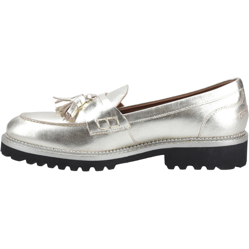 Hush Puppies Ginny Loafer Suede Women's Gold Loafers