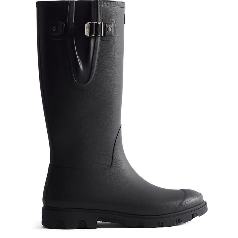 Hunter Downpour Adjustable Boot Rubber Men's Black Wellington Boots
