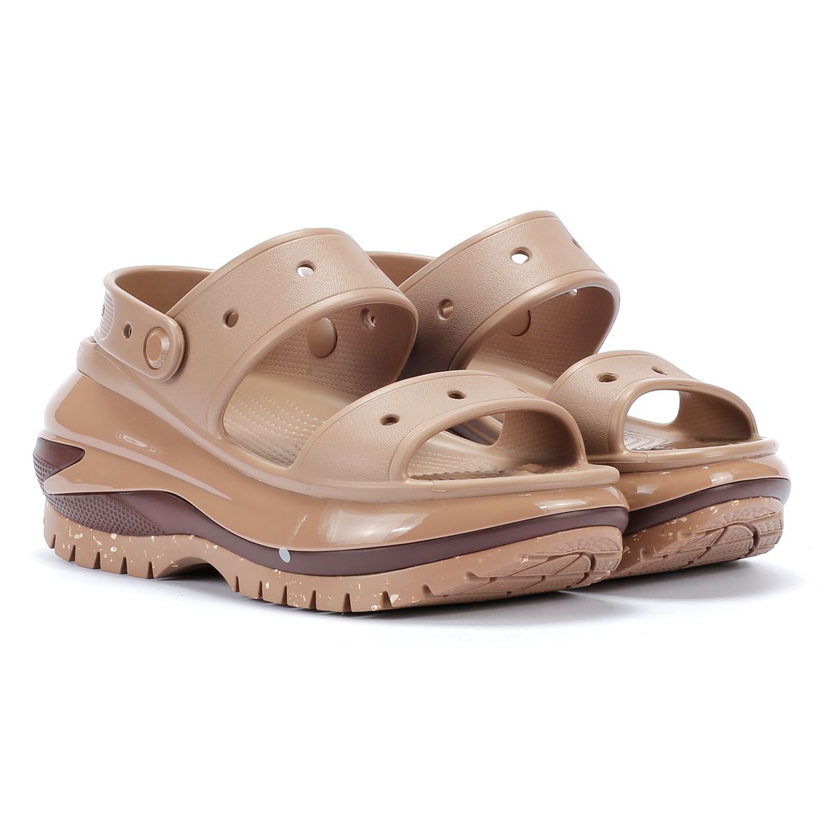 CROCS Mega Crush Latte Sandals