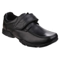 Hush Puppies Freddy 2 Youth Boys Black Leather Shoes