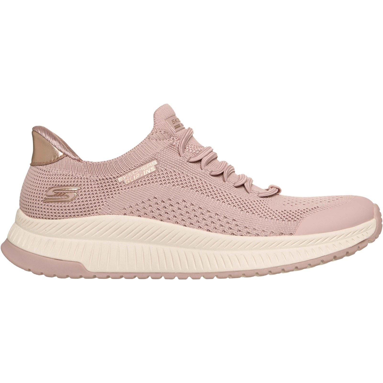 Skechers BOBS Sport Squad 4 Dire Step Polyester Women's Blush Sneakers