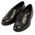 Pod Islay Leather Girls's Black Loafers