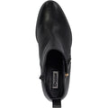 Dune Paicing Leather Women's Black Heeled Ankle Boots
