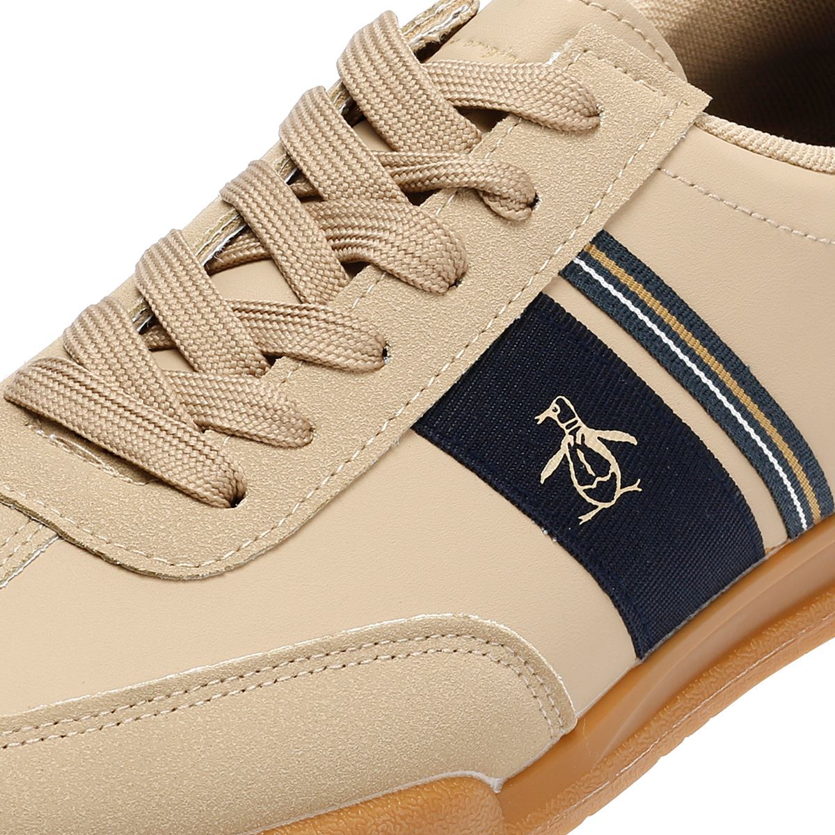 Penguin Gaz Men's Beige/Navy Sneakers