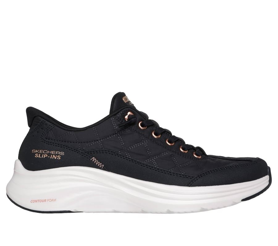 Skechers Slip-Ins Contour Foam Cozy Fit Women's Black Sneakers