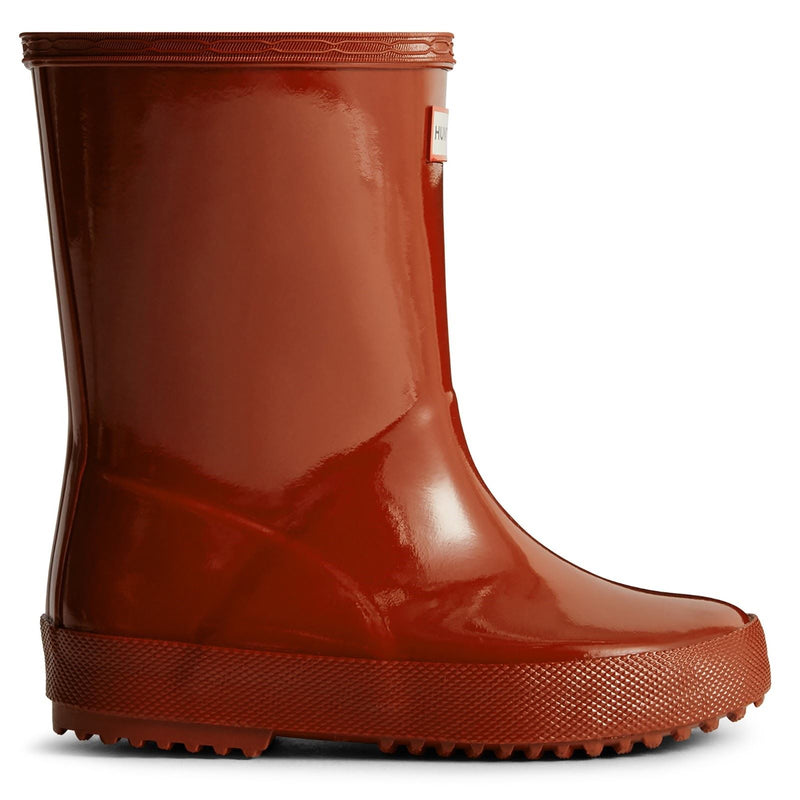 Hunter Kids First (Gloss) Rubber Military Red Wellington Boots