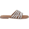 Hush Puppies Paris Slide Suede Women's Tan/Silver Sandals
