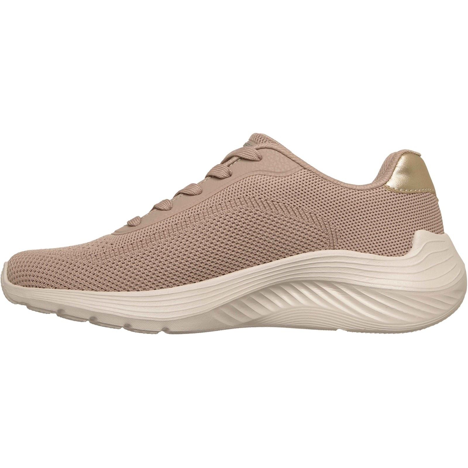 Skechers Bobs Squad Waves Current Look Textile Women's Taupe Sneakers