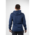 Hard Yakka Embossed Pullover Cotton Men's Purple Hooded Sweatshirt