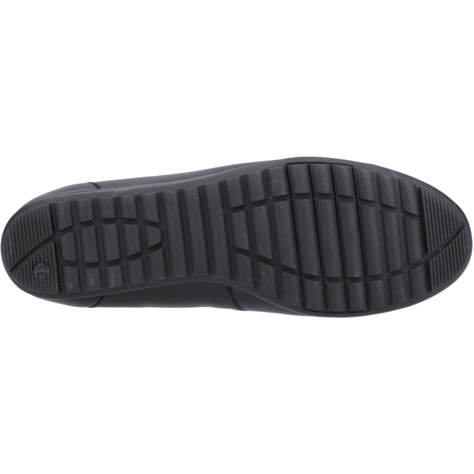 Hush Puppies Lucille Leather Women's Black Flats