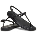 Crocs Miami Studded Thong Flip Thermoplastic Women's Black Sandals