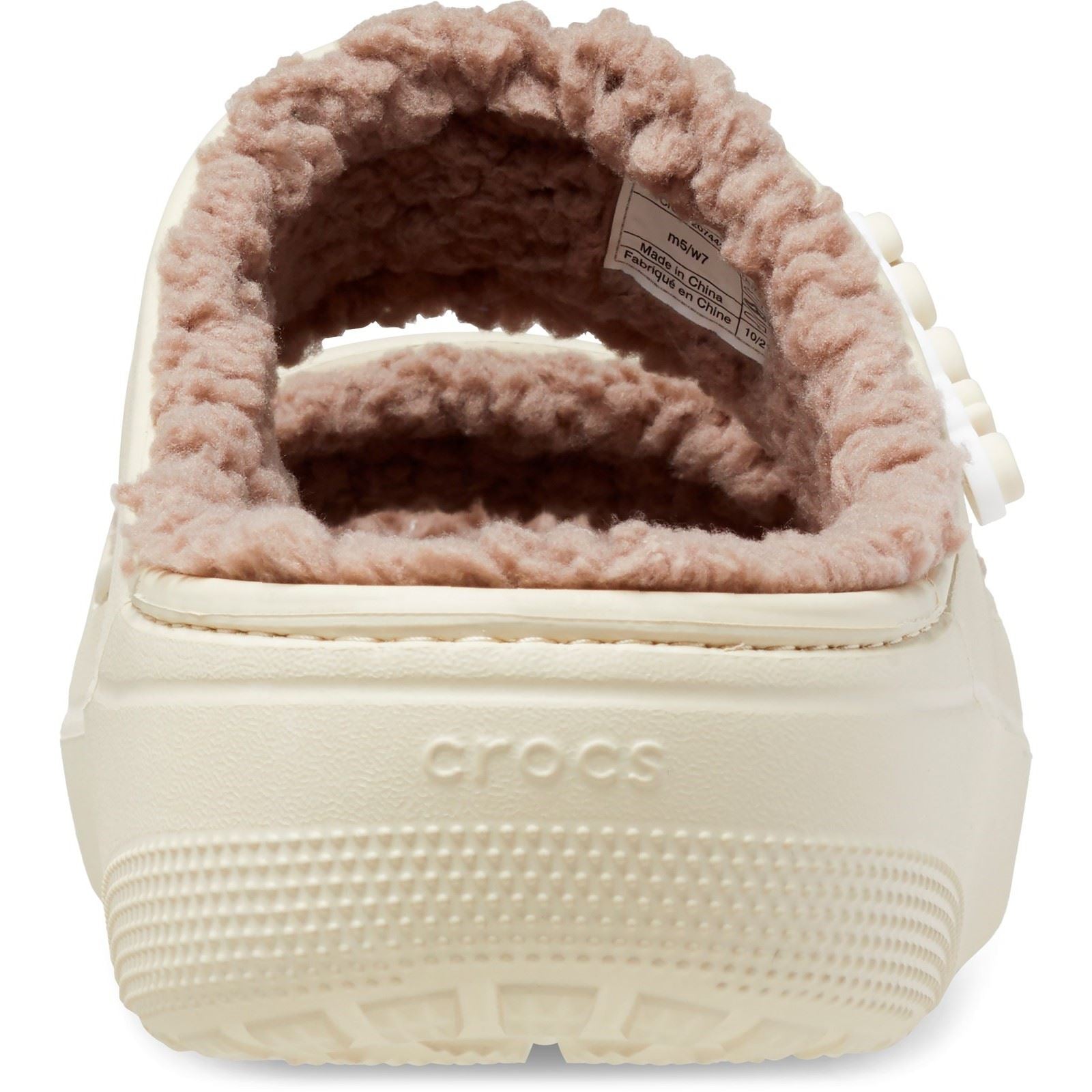 Crocs Classic Cozzzy Synthetic Women's Bone Sandals