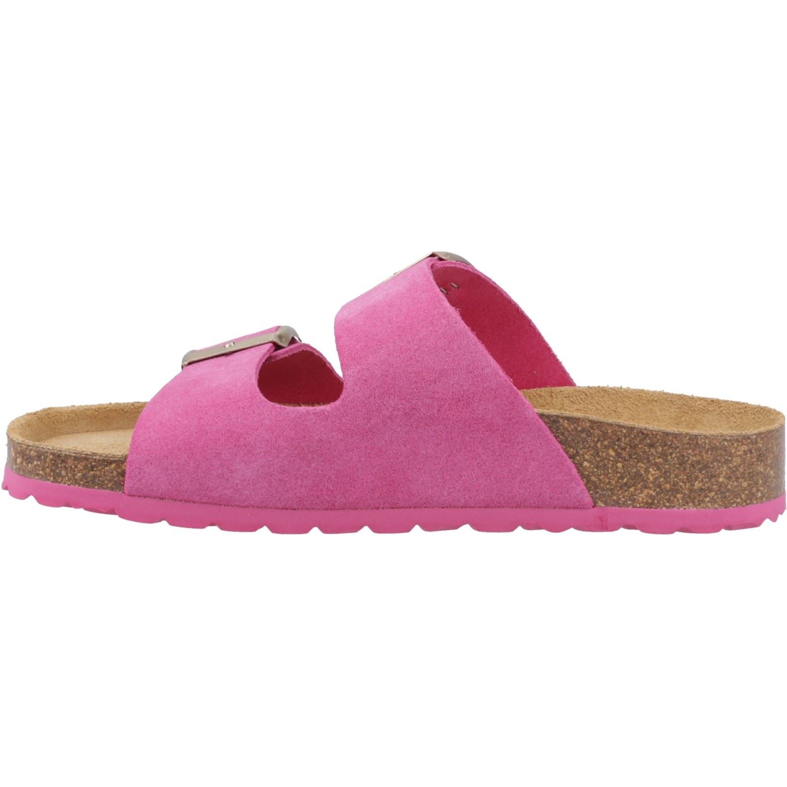 Hush Puppies Brixley Mule Suede Women's Fuchsia Standard Sandals