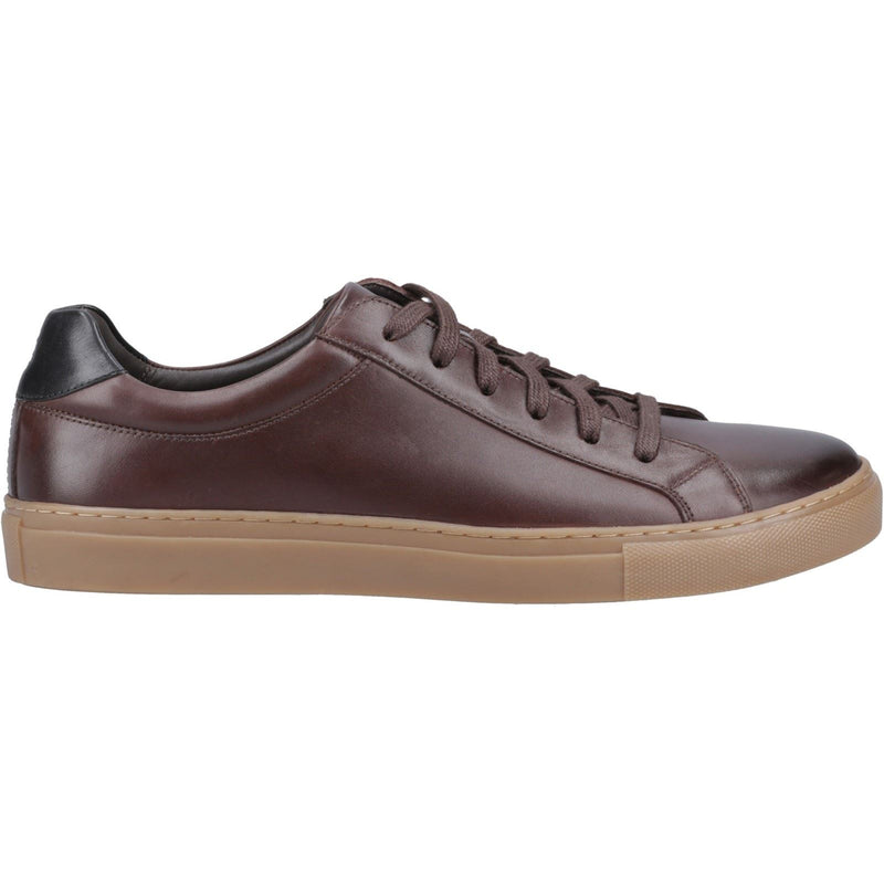 Hush Puppies Colton Leather Men's Coffee Sneakers