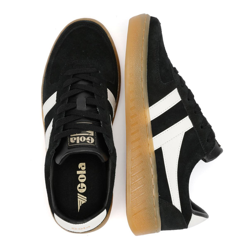 Gola Grandslam Suede Women's Black/Off White Sneakers