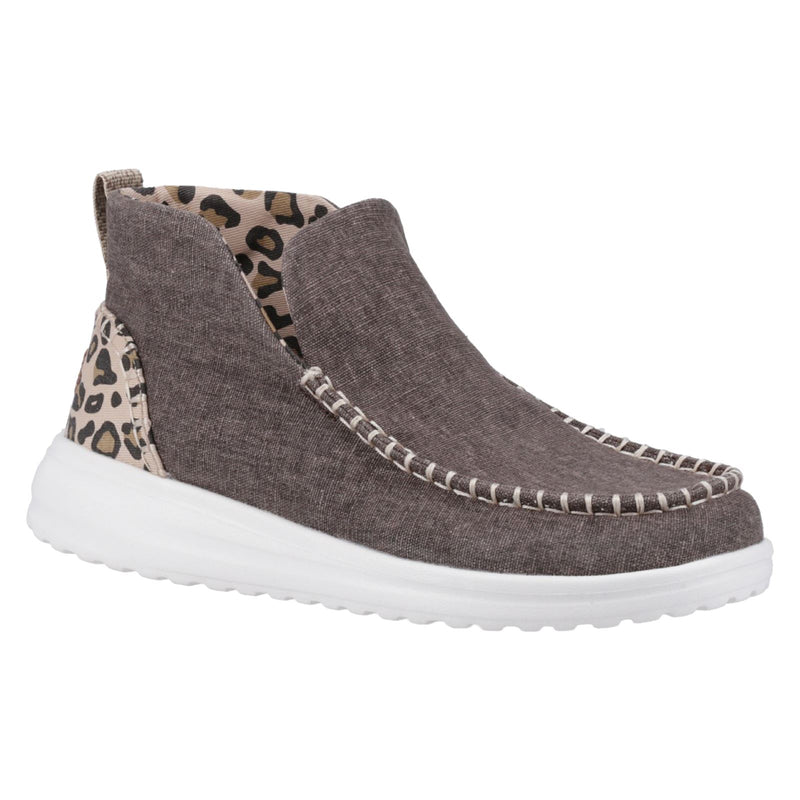 HEYDUDE Denny Cotton Women's Leopard Boots