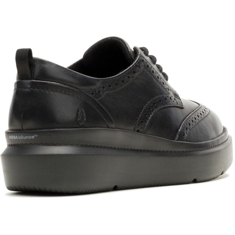 Hush Puppies Joy Leather Women's Black/Black Brogues Shoes