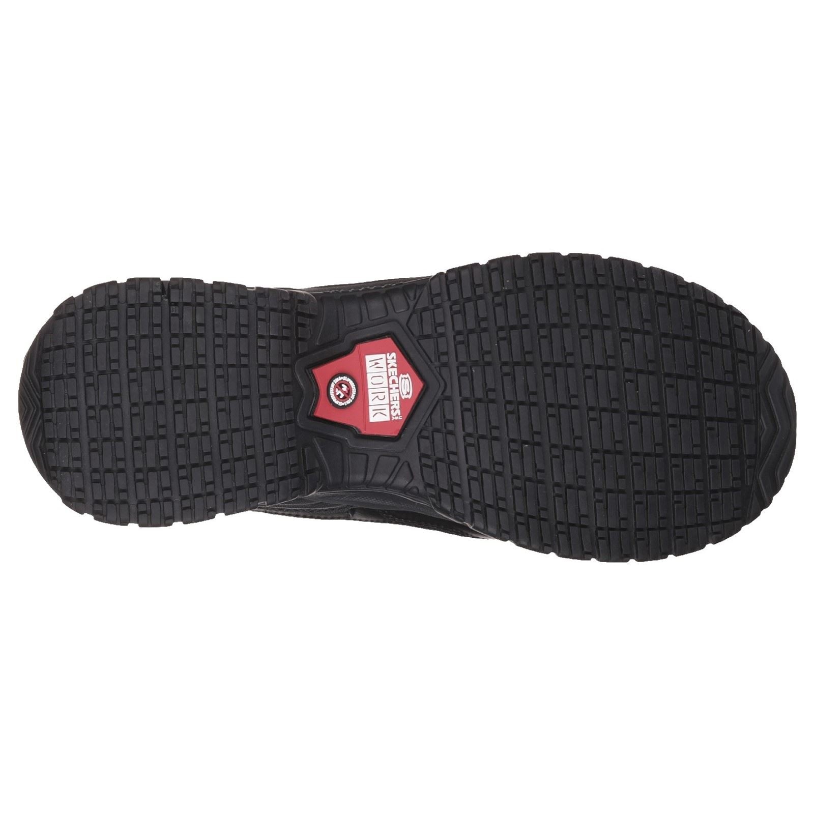 Skechers Workwear Soft Stride - Grinnell Suede Men's Black Safety Sneakers