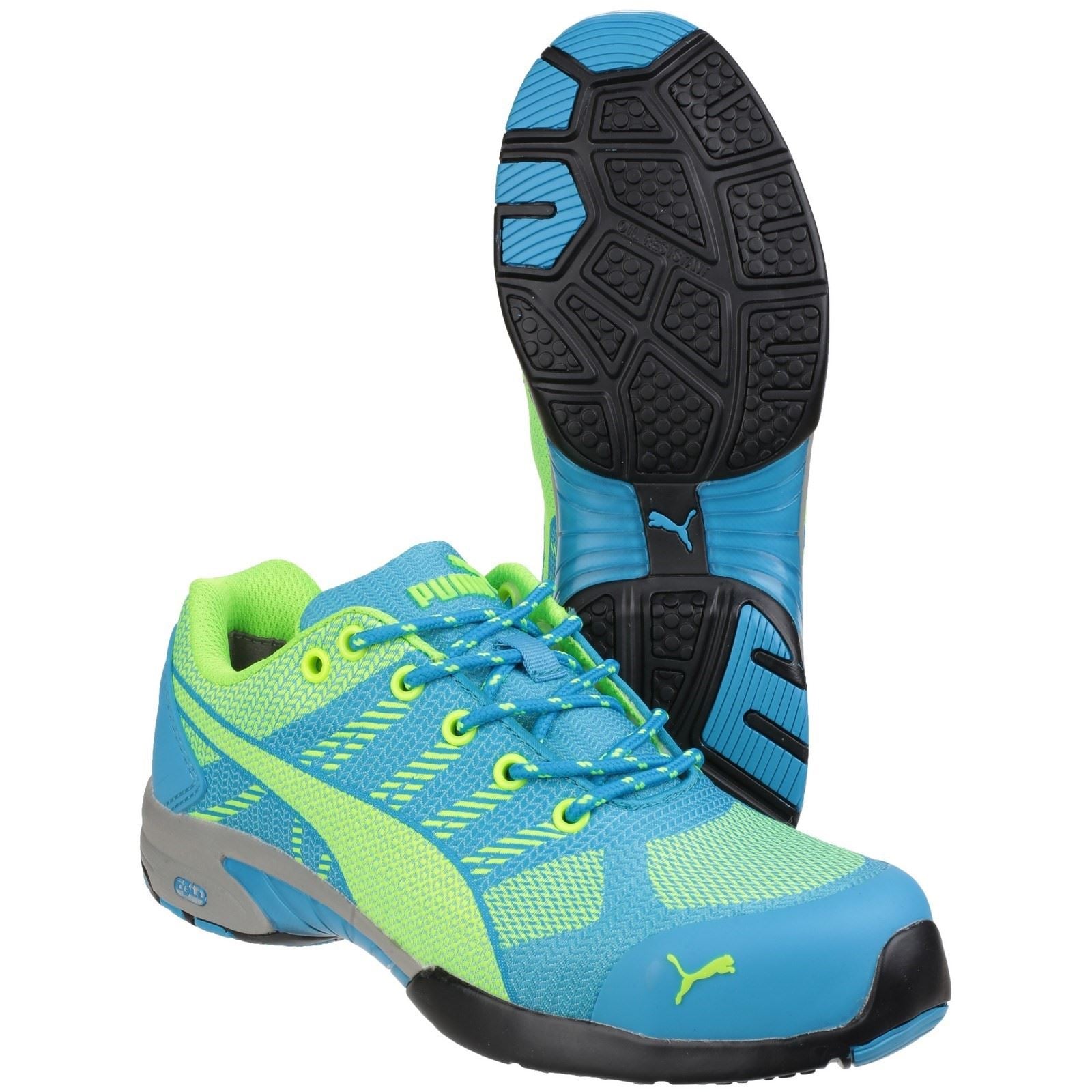 Puma Safety Celerity Knit Textile Women's Blue Safety Sneakers