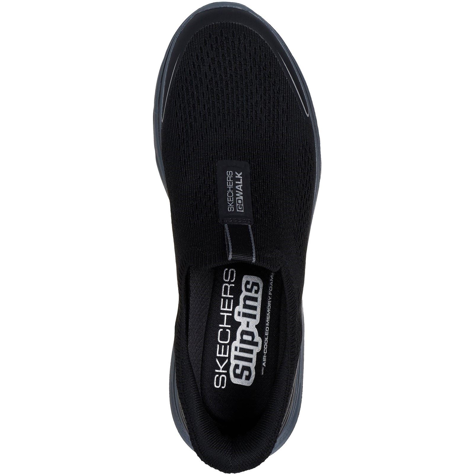 Skechers GO WALK 7 Easy On Evolution Textile Men's Black/Charcoal Sneakers