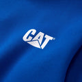 Caterpillar Trademark Banner Cotton Men's Blue Hooded Sweatshirt