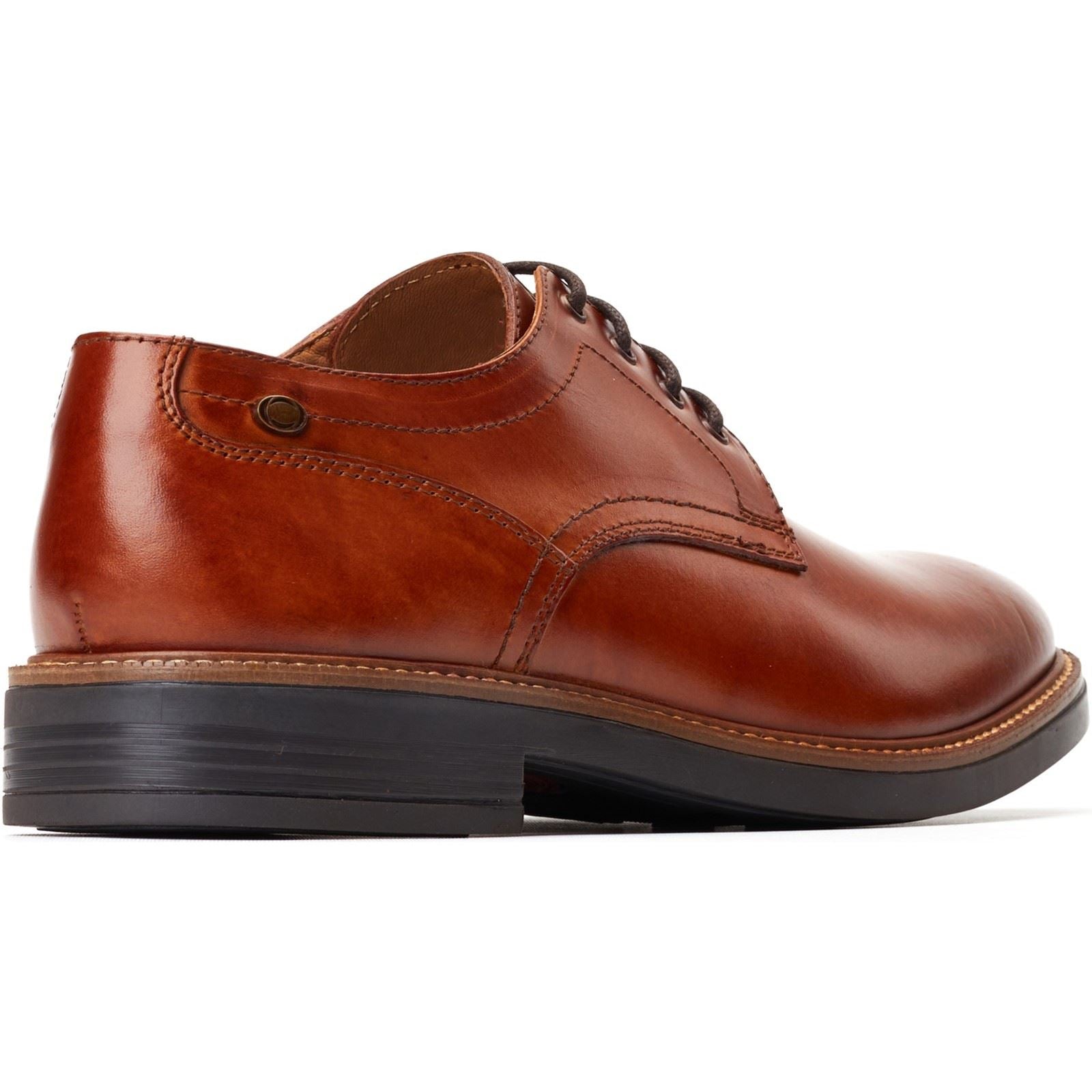 Base London Durham Leather Men's Burnt Tan Lace-Up Shoes