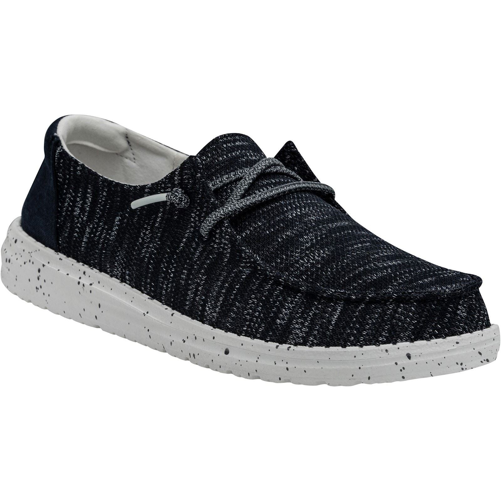 HEYDUDE Wendy Sox Polyester/Cotton/Spandex Women's Navy Loafers