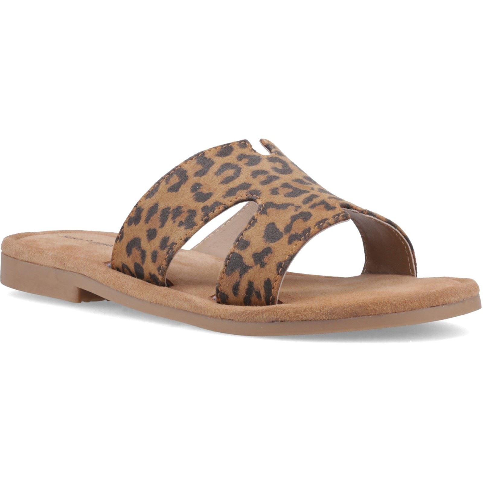 Hush Puppies Azalea Mule Leather Women's Leopard Sandals