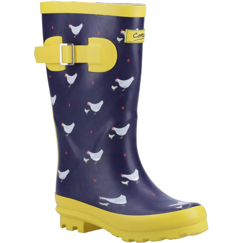Cotswold Farmyard Junior Rubber Chick Wellington Boots