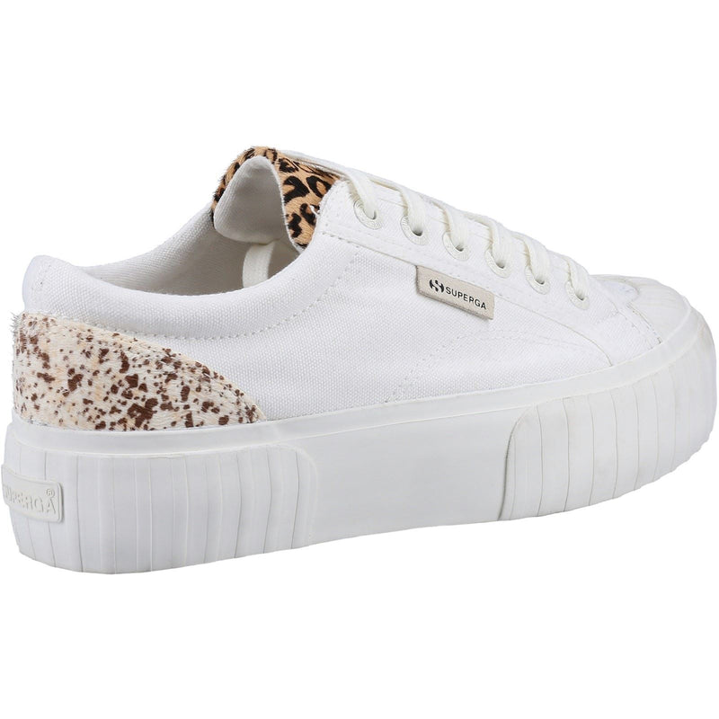Superga 2631 Calfhair Details Leather Women's White Avorio/Leopard Spots Sneakers
