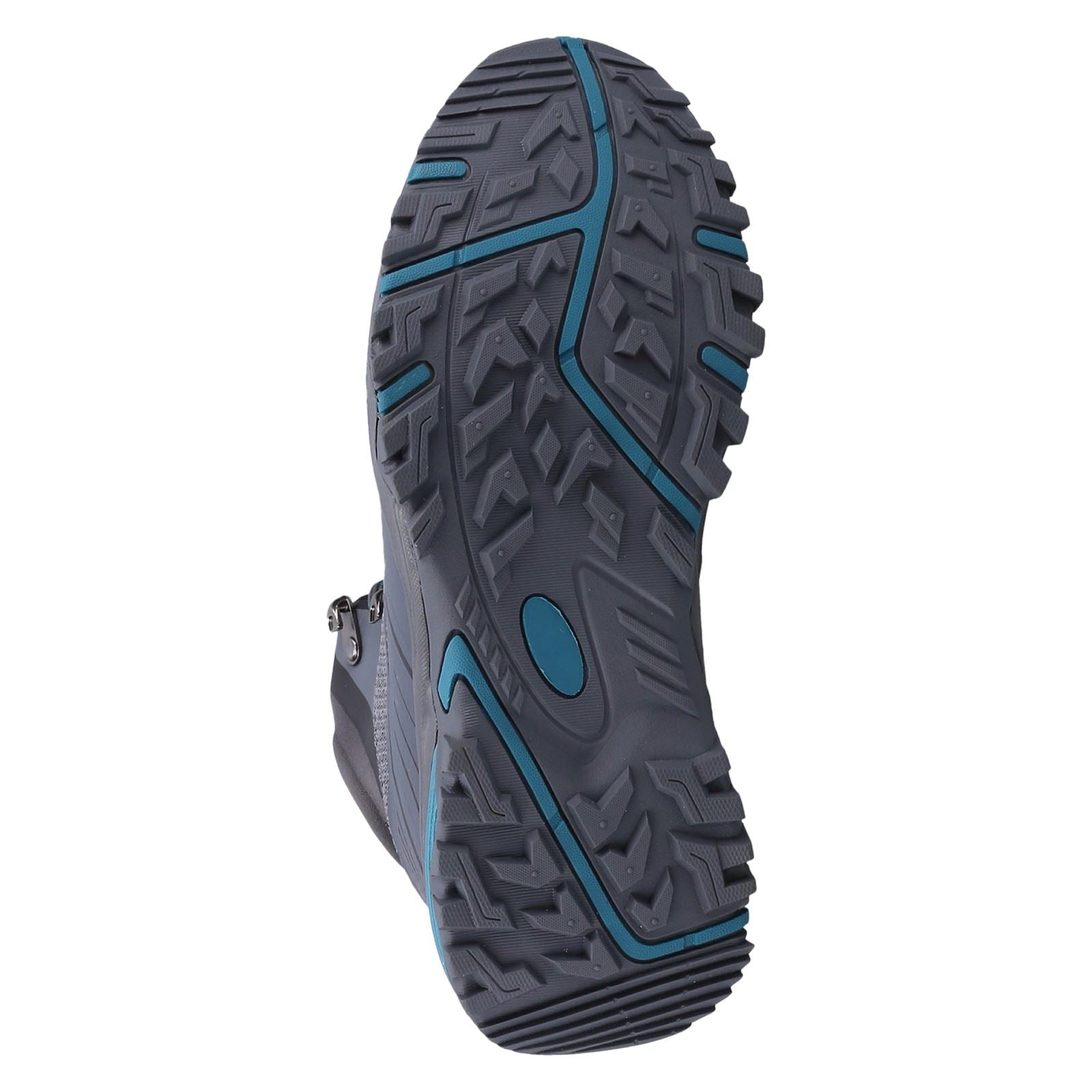 Cotswold Wychwood Mid RPET+Mesh Women's Grey/Blue Hiking Boots