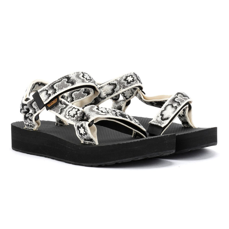 Teva Midform Universal Women's Black/White Floral Sandals