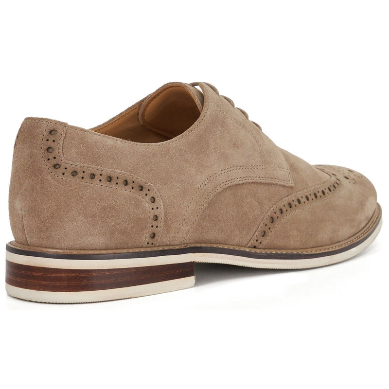 Dune Stanford Suede Men's Beige Brogues Shoes