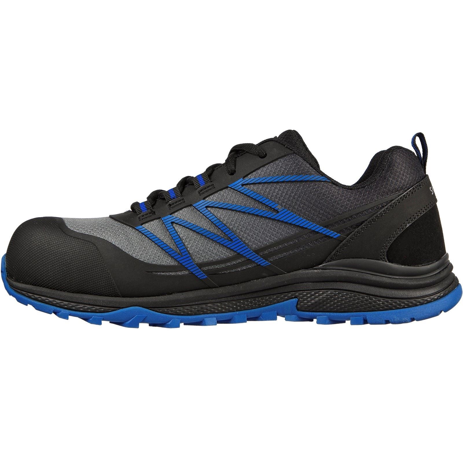 Skechers Workwear Puxal Textile Men's Black/Blue Safety Sneakers