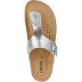 Geox D Brionia Metal Synthetic Polyurethane Women's Silver Sandals
