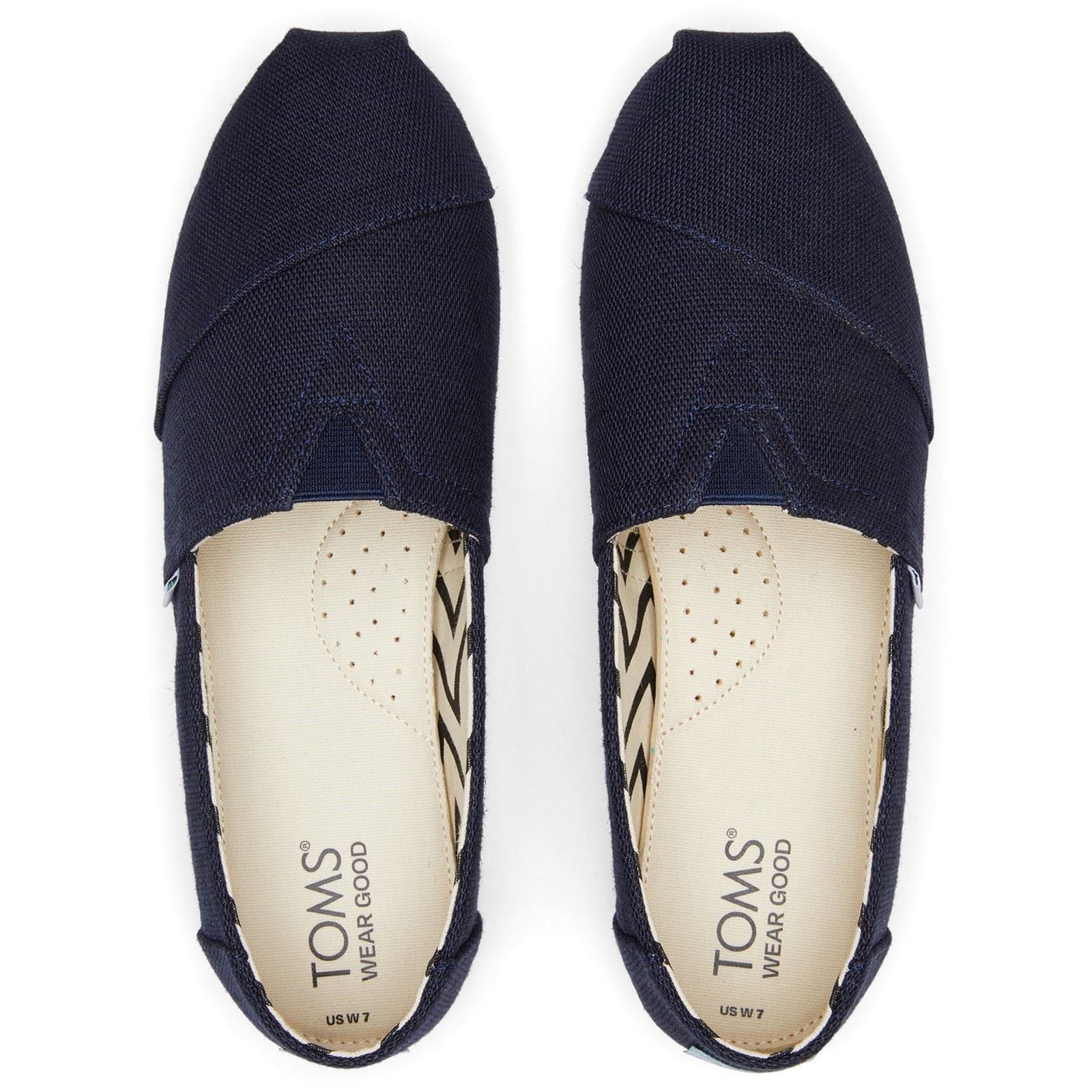 TOMS Alpargata Cotton Women's Navy Shoes