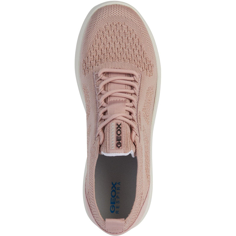 Geox D Spherica A Leather Women's Light Rose Sneakers