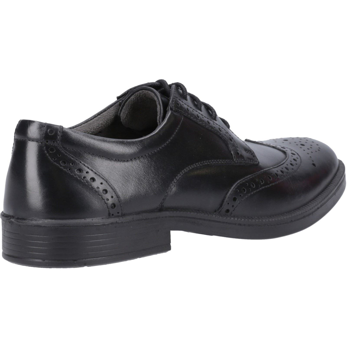 Hush Puppies Nolan Leather Men's Black Brogues Shoes