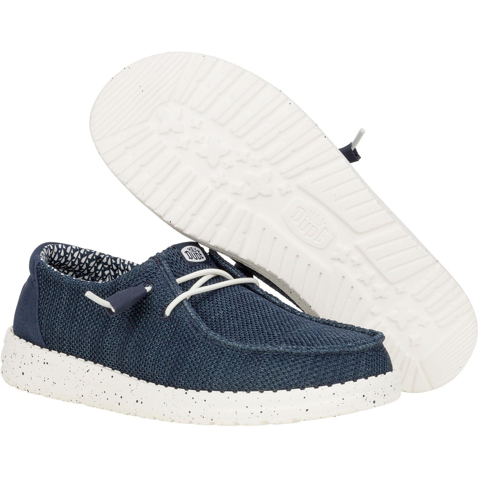 HEYDUDE Wendy Stretch Mesh Synthetic Women's Navy Loafers