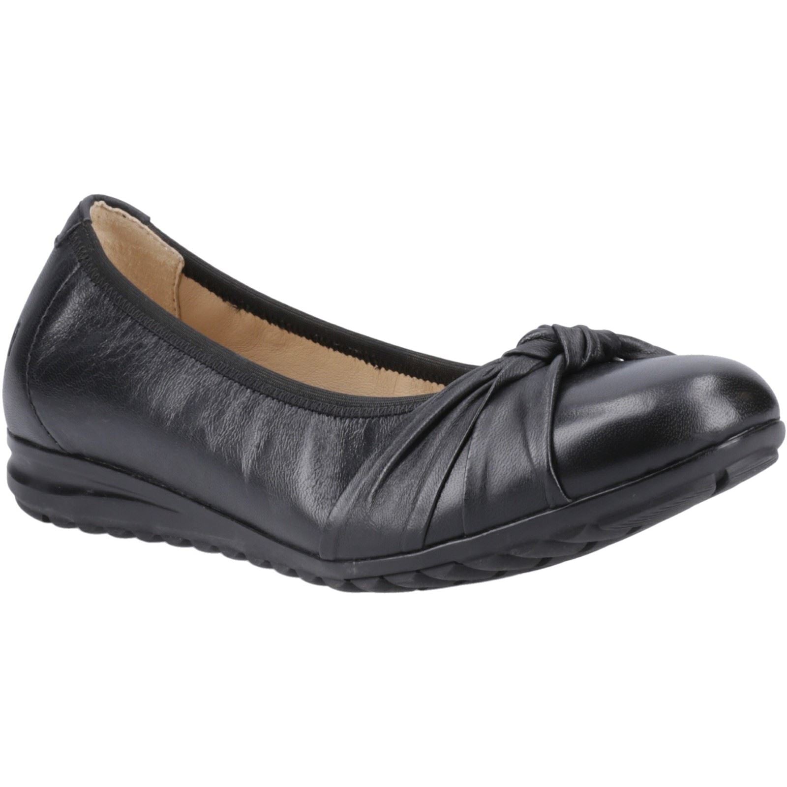Hush Puppies Lilith Leather Women's Black Standard Flats