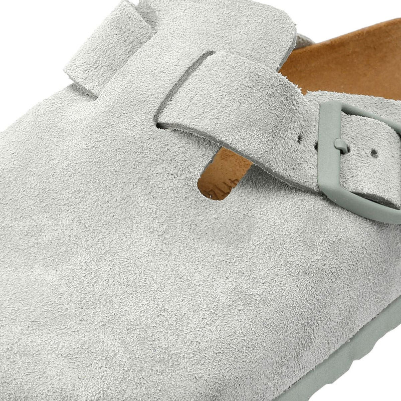 Birkenstock Boston Suede Pure Sage Clogs